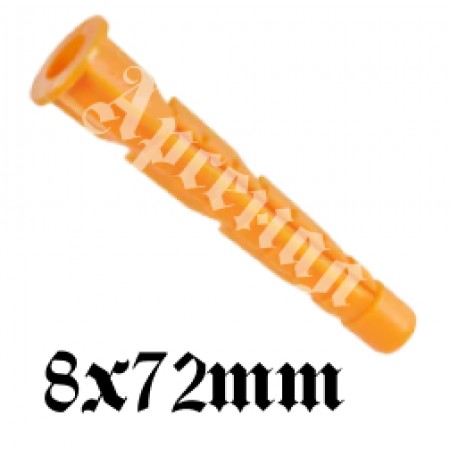 Дюбель распорный универсальный оранжевый 8,0х72 мм