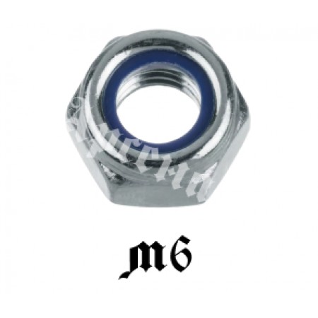 Гайка DIN985 М6 с нейлоновым кольцом