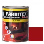 Эмаль ПФ-266 красно-коричневая алкидная 0,8 кг Farbitex