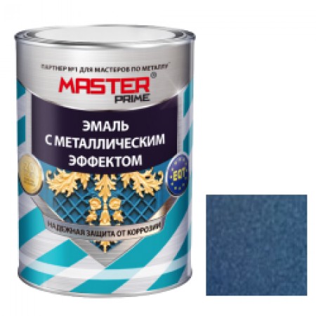 Эмаль с металлическим эффектом 0,8 л голубой Farbitex Профи Master